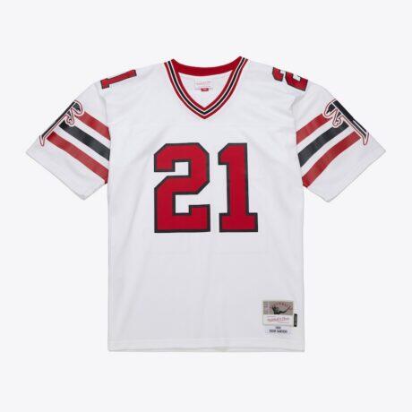 Deion Sanders Atlanta Falcons Mitchell & Ness 1989 Legacy Replica Jersey - White - Front View