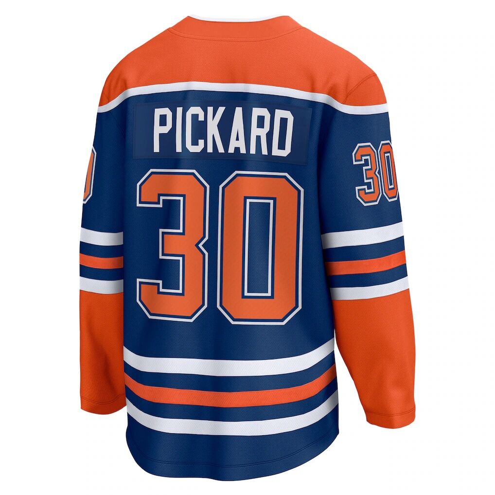 Calvin Pickard Edmonton Oilers Fanatics Home Premier Breakaway Player Jersey – Royal