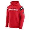 Atlanta Falcons Darius Rucker Collection by Fanatics Football Washed Pullover Hoodie - Red - Back View