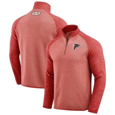 Atlanta Falcons Darius Rucker Collection by Fanatics Tonal Quarter-Zip Jacket - Red - Front View