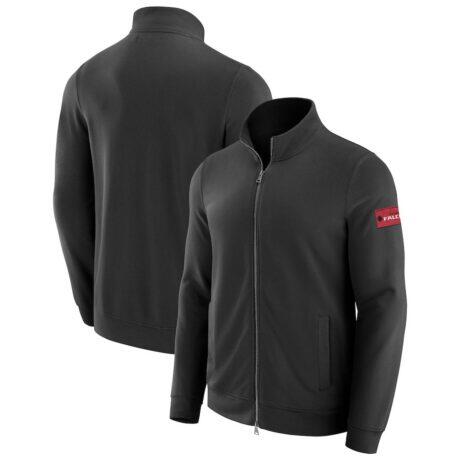 Atlanta Falcons J. Palmer QB1 Full-Zip Sweatshirt - Black - Front View