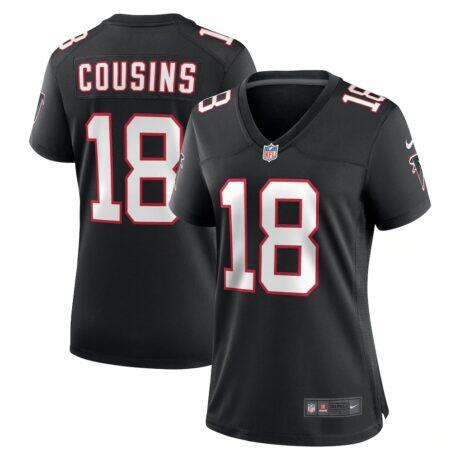Kirk Cousins Atlanta Falcons Nike Women's Alternate Game Jersey - Black - Front View