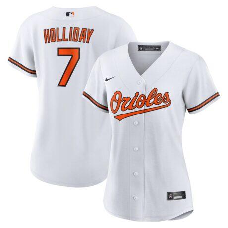 Jackson Holliday Baltimore Orioles Nike Women's Home Replica Player Jersey - White - Front View