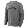 Atlanta Falcons Fanatics Loop Terry Pullover Sweatshirt - - Back View