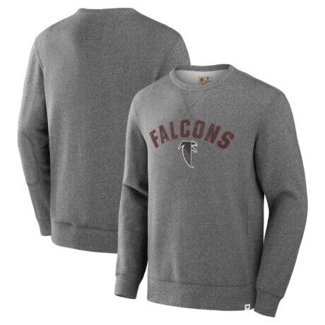 Atlanta Falcons Fanatics Loop Terry Pullover Sweatshirt - - Front View