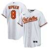Cal Ripken Jr. Baltimore Orioles Nike Throwback Replica Player Jersey - White - Front View