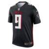 Michael Penix Jr. Atlanta Falcons Nike Legend Player Performance Top - Black - Back View