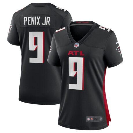 Michael Penix Jr. Atlanta Falcons Nike Women's Game Jersey - Black - Front View