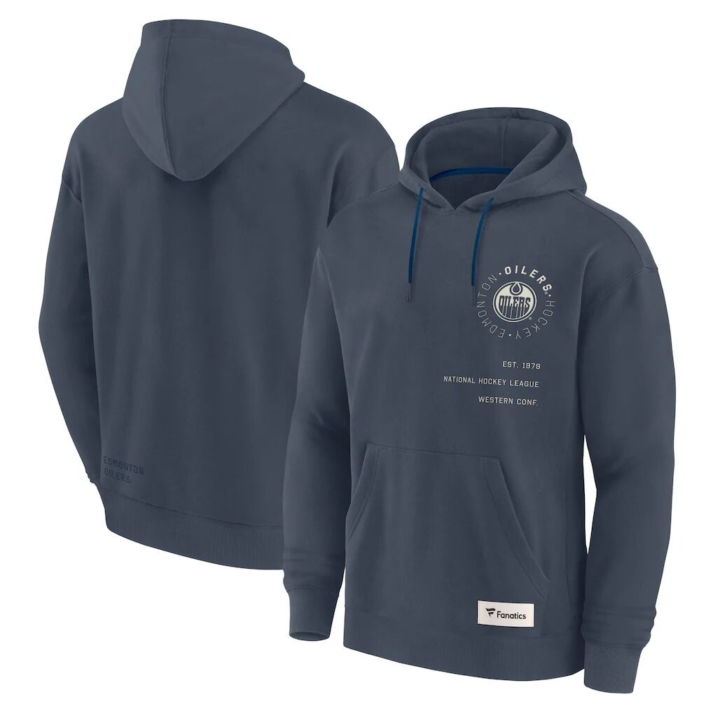 Edmonton Oilers Fanatics Future Ground Info Pullover Hoodie