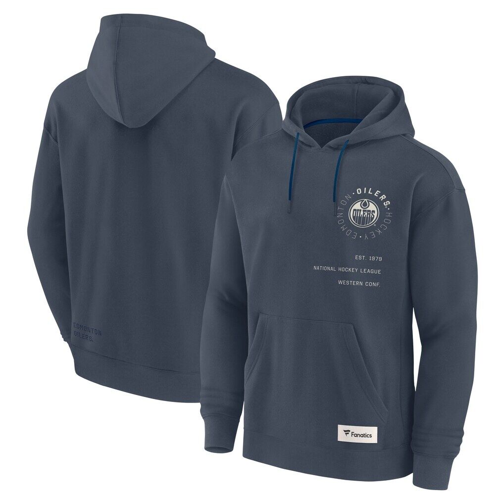 Edmonton Oilers Fanatics Future Ground Info Pullover Hoodie