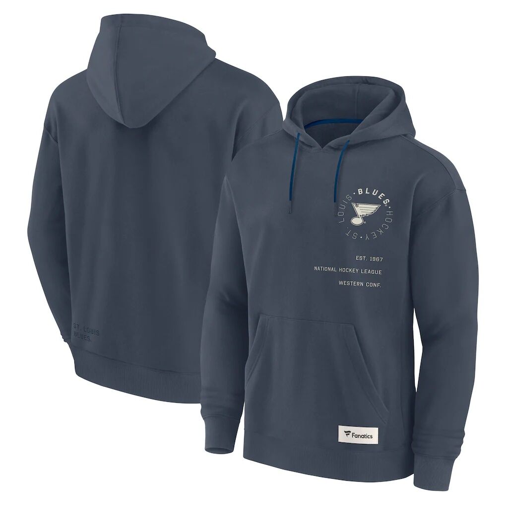 St. Louis Blues Fanatics Future Ground Info Pullover Hoodie