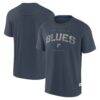 St. Louis Blues Fanatics Elements Weathered Tonal Future Ground T-Shirt - Navy - Back View