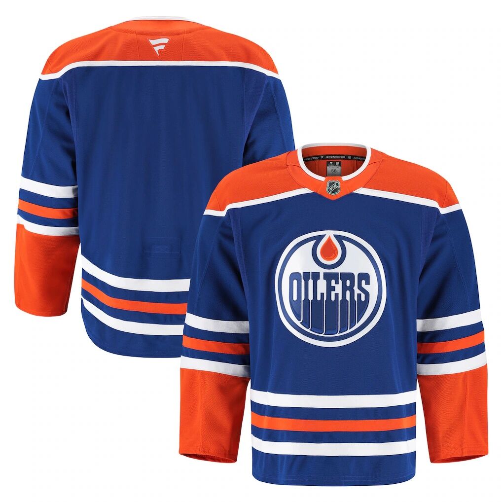 Edmonton Oilers Fanatics Home Authentic Pro Jersey – Royal