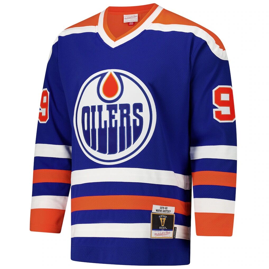Wayne Gretzky Edmonton Oilers 1979-80 Power Play Jersey – Royal