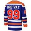 Wayne Gretzky Edmonton Oilers 1979-80 Power Play Jersey - - Side View