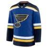 St. Louis Blues Fanatics Home Premium Jersey - Blue - Back View