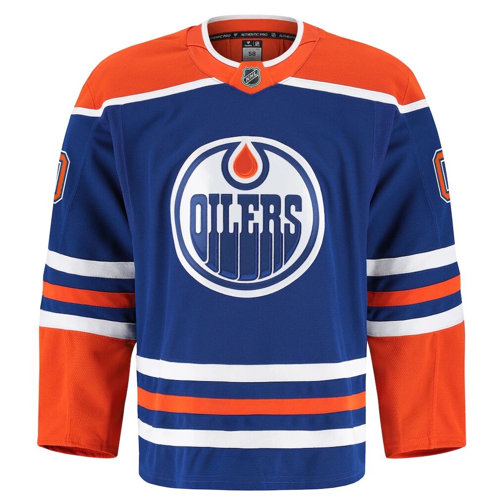Edmonton Oilers Fanatics Home Authentic Pro Custom Jersey – Royal