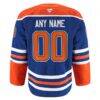 Edmonton Oilers Fanatics Home Authentic Pro Custom Jersey - - Side View