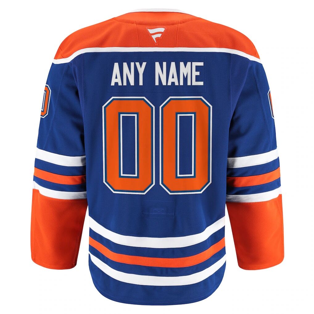 Edmonton Oilers Fanatics Home Authentic Pro Custom Jersey – Royal