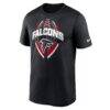 Atlanta Falcons Nike Legend Icon Performance T-Shirt - Black - Back View