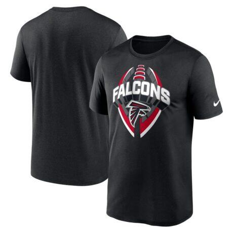 Atlanta Falcons Nike Legend Icon Performance T-Shirt - Black - Front View