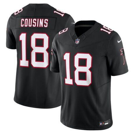 Kirk Cousins Atlanta Falcons Nike Vapor F.U.S.E. Limited Jersey - Black - Front View