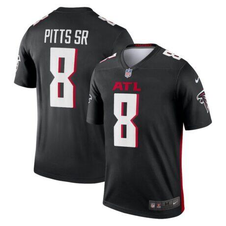 Kyle Pitts Sr. Atlanta Falcons Nike Legend Player Performance Top - Black - Front View