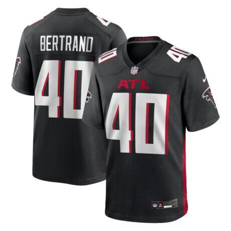 JD Bertrand Atlanta Falcons Nike Team Game Jersey - Black - Front View