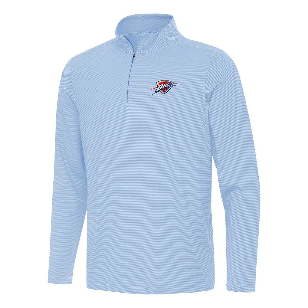 Oklahoma City Thunder Antigua Twine Quarter-Zip Top – Powder Blue