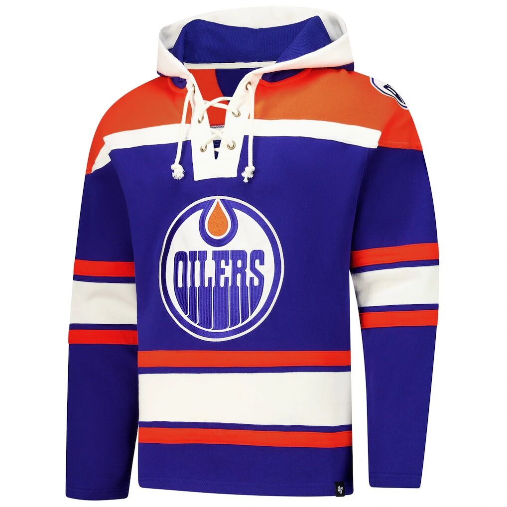 Edmonton Oilers ’47 Superior Lacer Hoodie – Royal