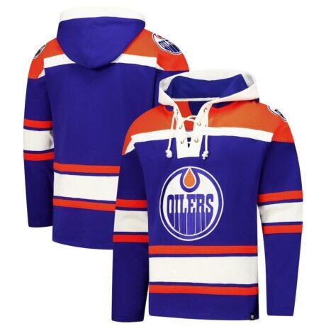 Edmonton Oilers '47 Superior Lacer Hoodie - - Front View