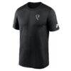 Atlanta Falcons Nike Alt Legend Small Logo Dri-FIT T-Shirt - Black - Back View