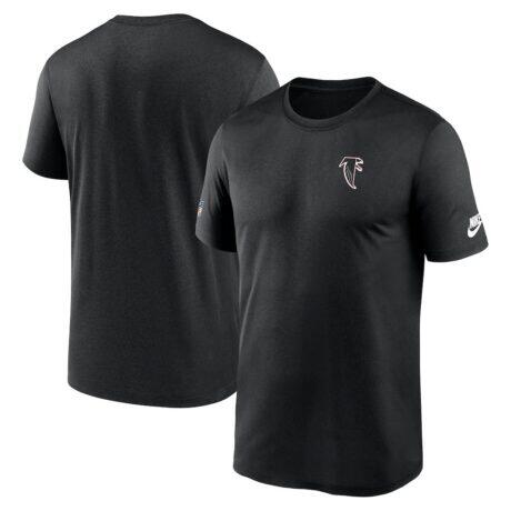 Atlanta Falcons Nike Alt Legend Small Logo Dri-FIT T-Shirt - Black - Front View