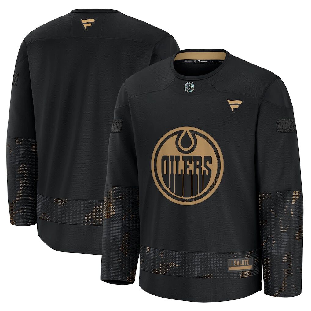 Edmonton Oilers Fanatics 2024 Military Appreciation Practice Jersey