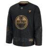 Edmonton Oilers Fanatics 2024 Military Appreciation Practice Jersey - Black - Side View