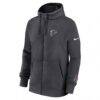 Atlanta Falcons Nike Primetime Club Full-Zip Hoodie - - Back View