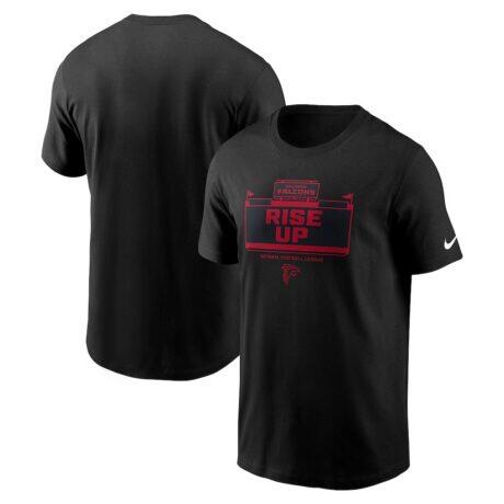 Atlanta Falcons Nike Primetime Local Essential T-Shirt - Black - Front View