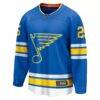 Jordan Kyrou St. Louis Blues Fanatics Home Breakaway Player Jersey - Blue - Back View