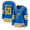 Jordan Binnington St. Louis Blues Fanatics Women's Home Breakaway Player Jersey - Blue - Front View