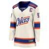 Connor McDavid Edmonton Oilers Fanatics Women's Alternate Breakaway Jersey - Light Beige - Back View