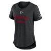 Atlanta Falcons Nike Women's Script Tri-Blend T-Shirt - Black - Back View