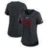 Atlanta Falcons Nike Women's Script Tri-Blend T-Shirt - Black - Front View