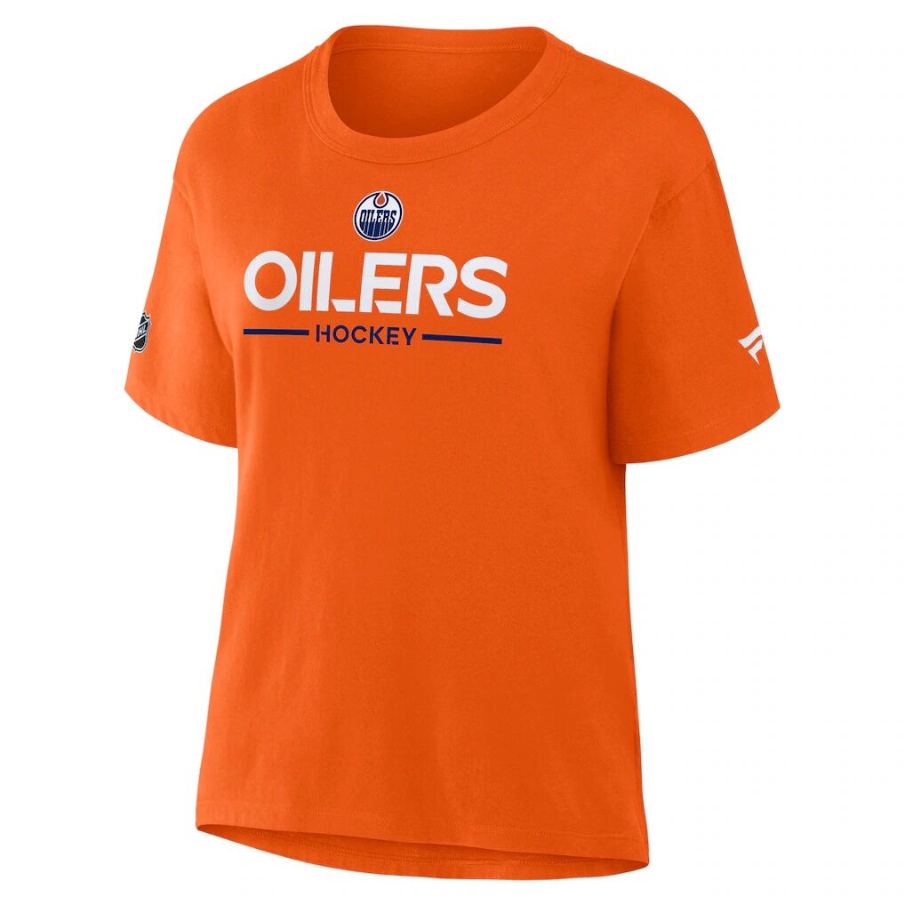 Edmonton Oilers Fanatics Women’s Authentic Pro Primary T-Shirt