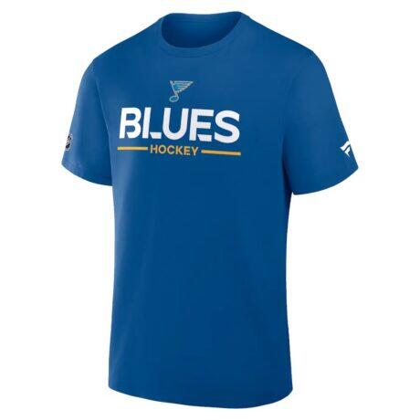 St. Louis Blues Fanatics Authentic Pro Primary T-Shirt - Blue - Front View