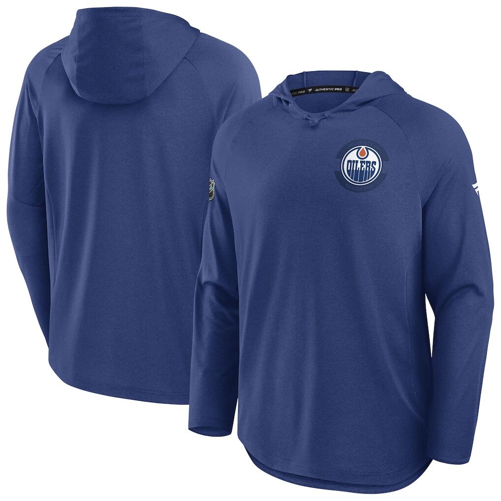 Edmonton Oilers Fanatics Authentic Pro Rink Hoodie – Royal