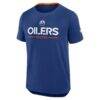 Edmonton Oilers Fanatics Authentic Pro Rink Tech T-Shirt - - Front View