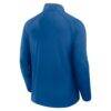 St. Louis Blues Fanatics Authentic Pro Rink Training Quarter-Zip Pullover - Blue - Back View