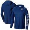 Oklahoma City Thunder Columbia PFG Super Terminal Tackle Hoodie - Navy - Back View