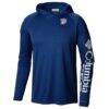Oklahoma City Thunder Columbia PFG Super Terminal Tackle Hoodie - Navy - Side View