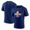 Edmonton Oilers Represent Tri-Blend T-Shirt - Navy - Front View